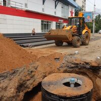 Работы по прокладке инженерных сетей на ул. Мира находятся на завершающей стадии